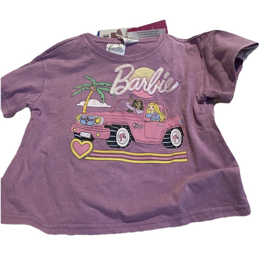Licensed Retro Barbie T-shirt NWT & Embroidered Juniors L10/12 Xs Womens